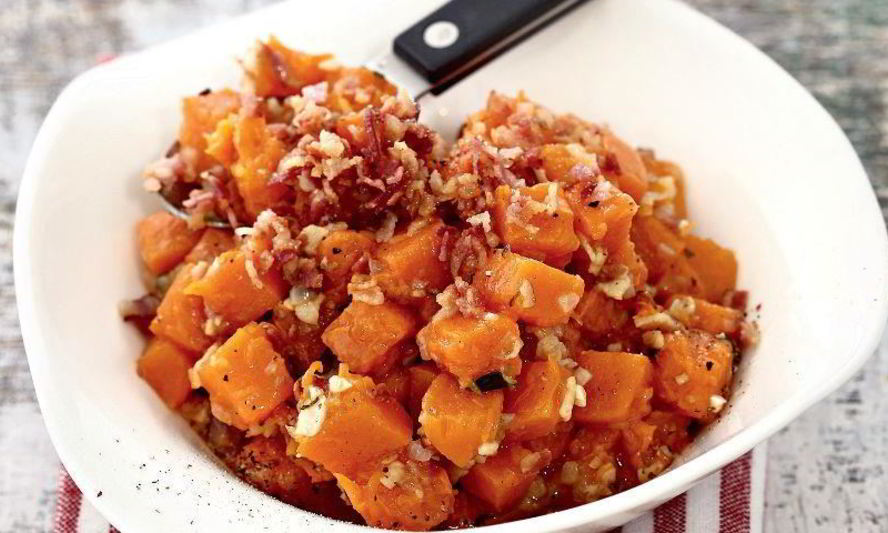 Рецепт тыквенная каша с беконом