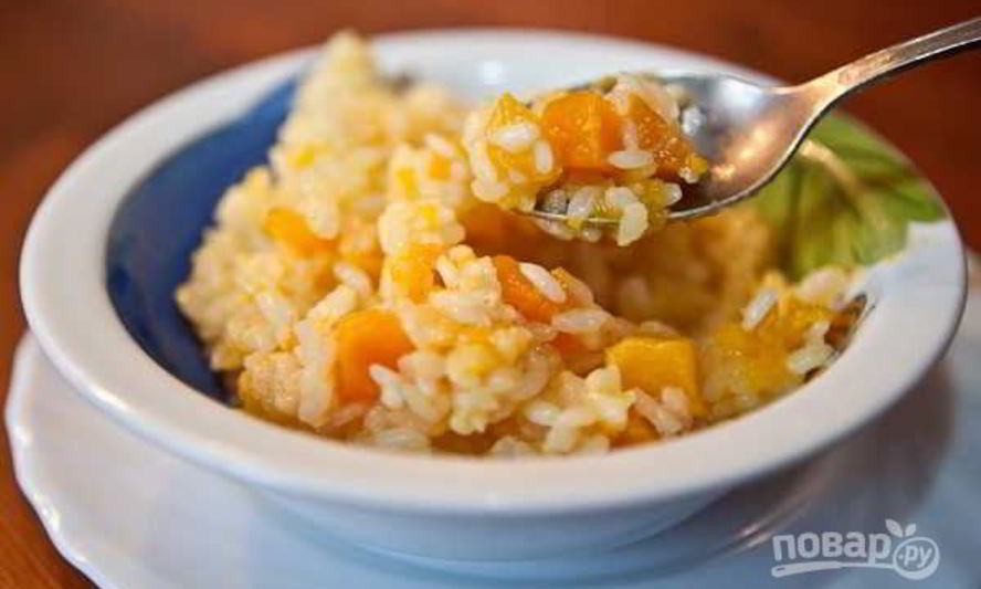 Рецепт тыквенная каша с рисом