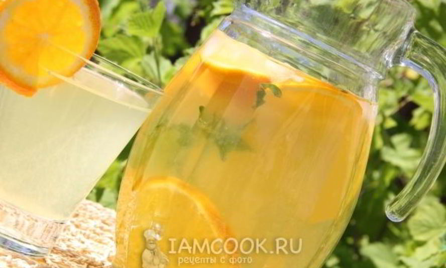 Рецепт апельсиновый напиток с мятой