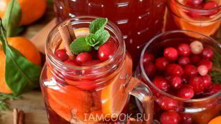 Безалкогольный клюквенный пунш