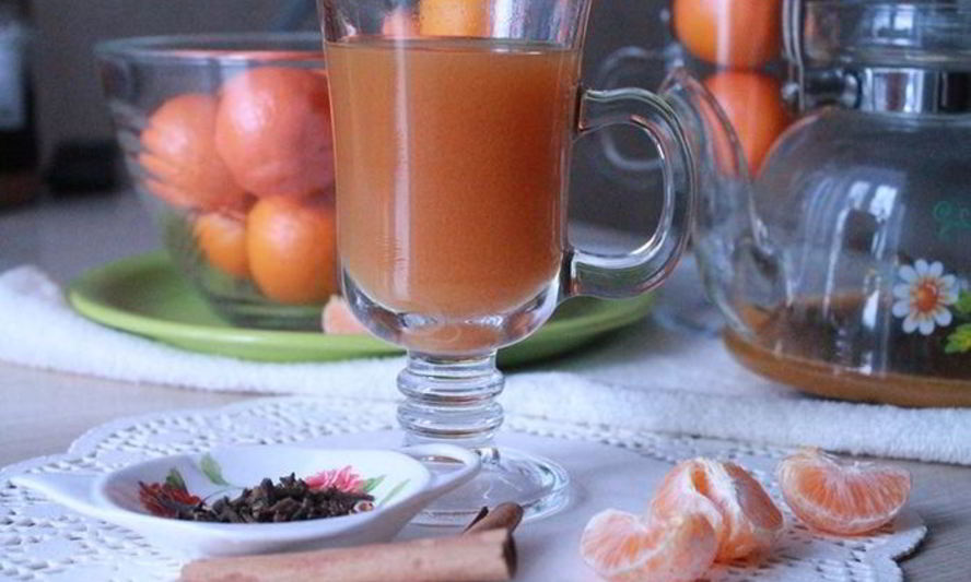 Рецепт чай пряный мандарин