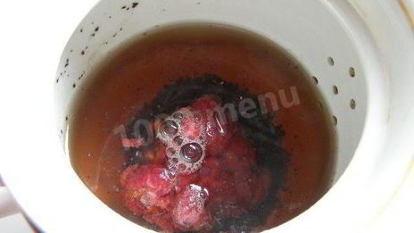 чай с малиной