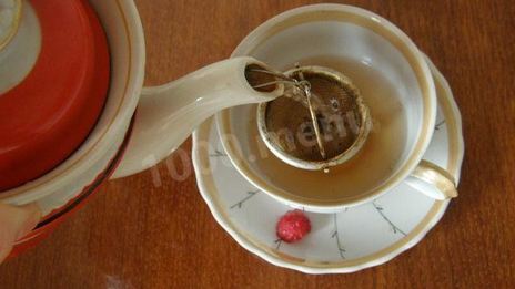 чай с малиной