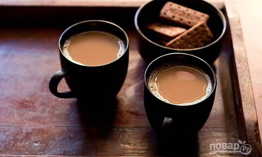 Рецепт чай с молоком и имбирем