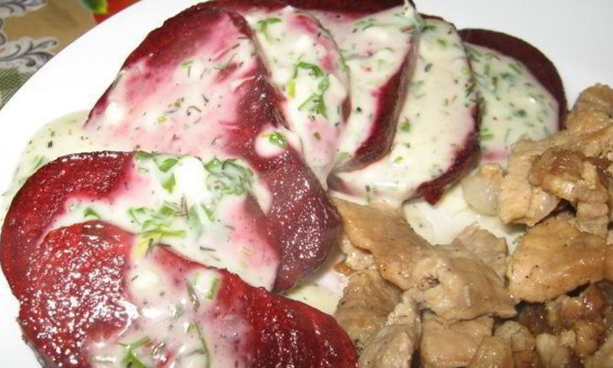 Рецепт горячая свекла с пряным соусом