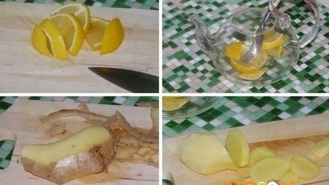 имбирно-лимонный чай