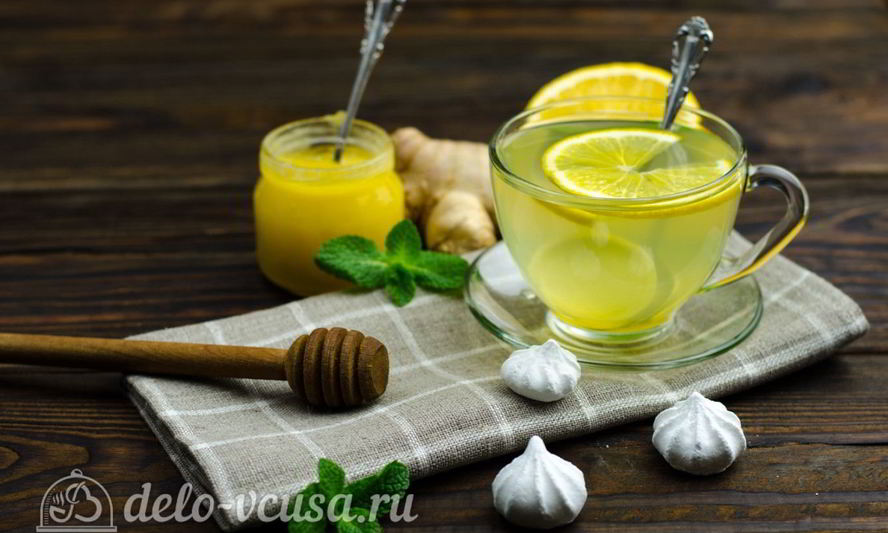 Рецепт имбирный чай с лимоном