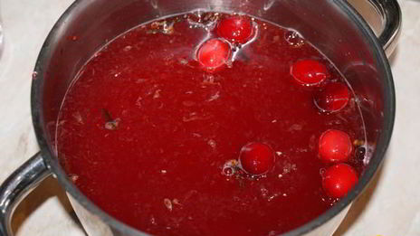 клюквенный чай