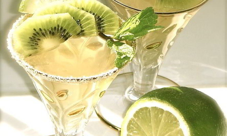 Рецепт мятное желе из зеленого чая с киви