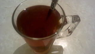 Мятный чай с малиной