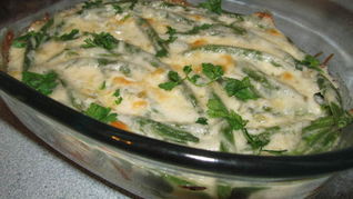 Спаржевая фасоль с соусом Mornay