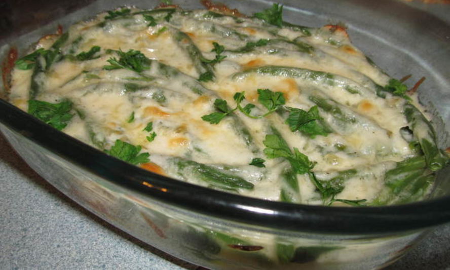 Рецепт спаржевая фасоль с соусом mornay