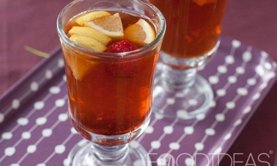 Рецепт яблочный чай с апельсином и корицей