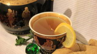 Зеленый чай с имбирем
