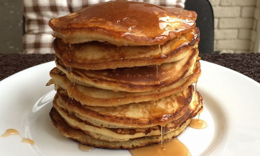 Рецепт домашние блинчики с кленовым сиропом