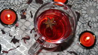 Безалкогольный глинтвейн из каркаде