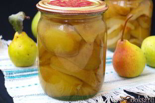 Груши консервированные в ванильном сиропе