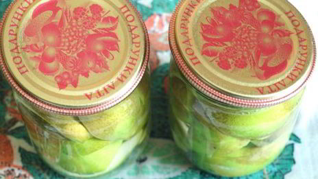 груши консервированные в ванильном сиропе