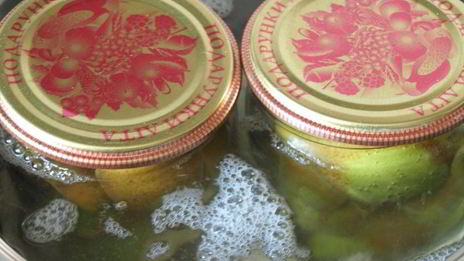 груши консервированные в ванильном сиропе