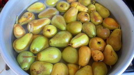 груши в мятном сиропе