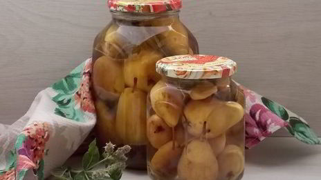 груши в мятном сиропе