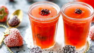 Кисель из крахмала и компота