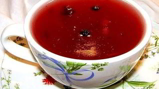 Кисель из замороженной черники