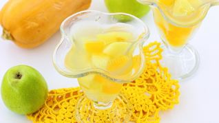 Кисель с яблоками и тыквой