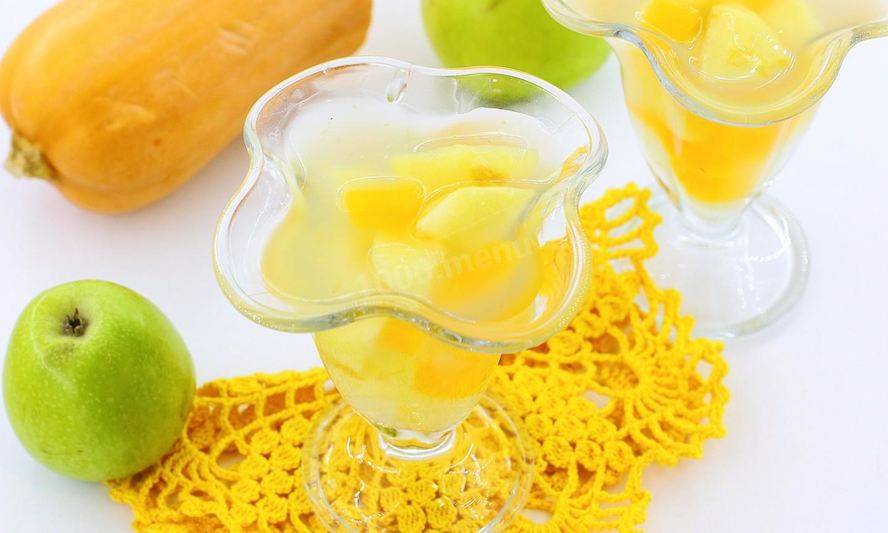 Рецепт кисель с яблоками и тыквой