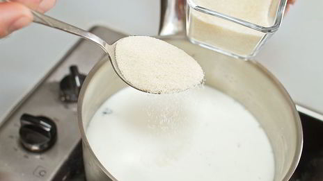 молочный кисель с ванилью