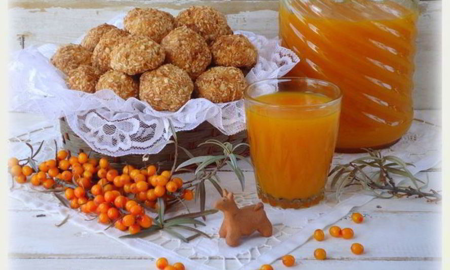 Рецепт печенье в кокосовых опилках и облепиховый кисель