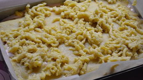 пляцок яблоки под кисельным небом