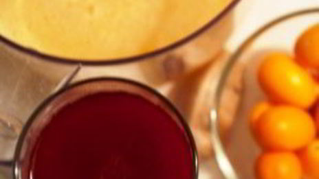 клюквенный коктейль с апельсином