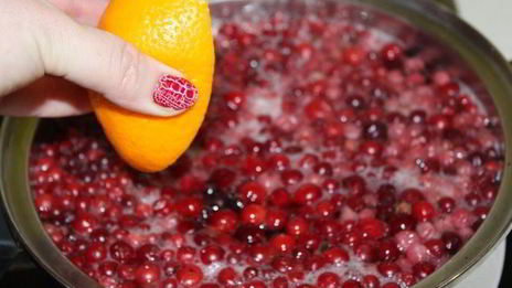 клюквенный согревающий напиток