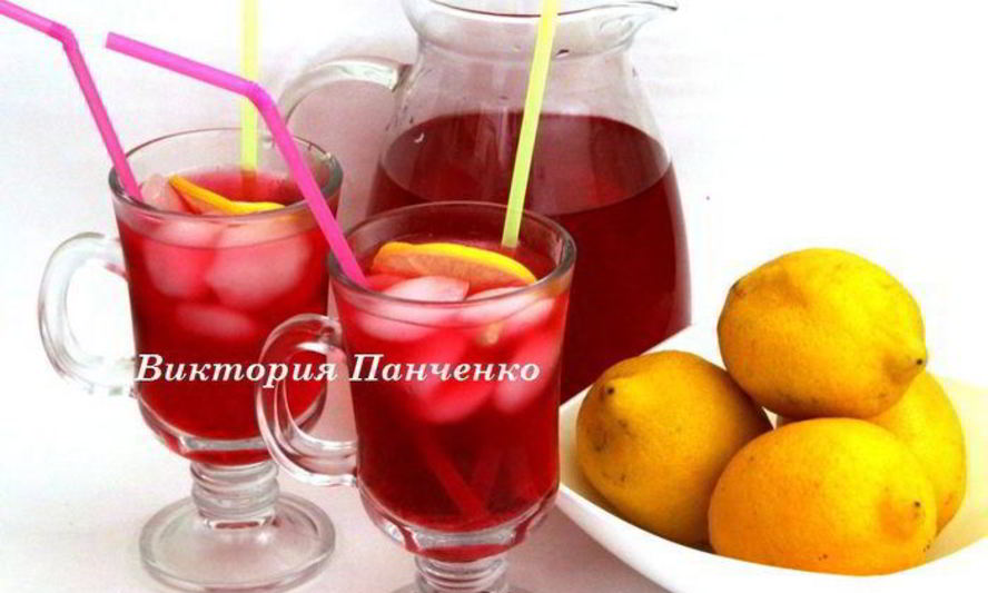 Рецепт клюквено-лимонный напиток
