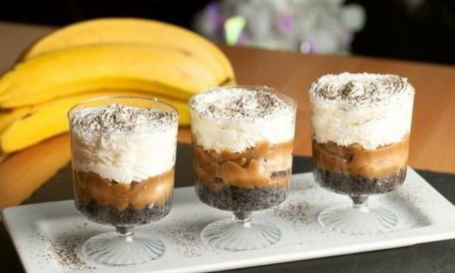 Рецепт банановый трайфл с черным кофе