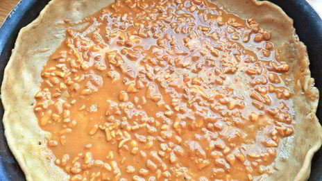 галета по-летнему на кофейном тесте