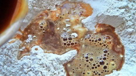 галета по-летнему на кофейном тесте