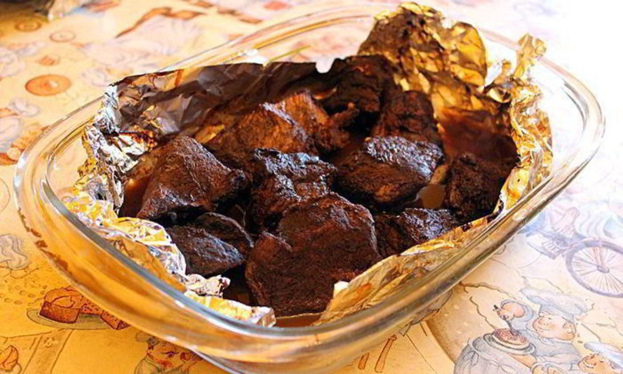Рецепт говядина, запеченная в кофе