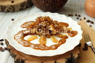 Карамелизированные баклажаны с кофейным соусом