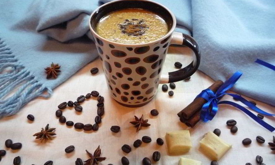 Рецепт кофе с белым шоколадом и корицей