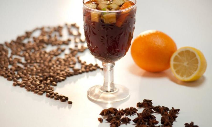 Рецепт кофе с безалкогольным глинтвейном