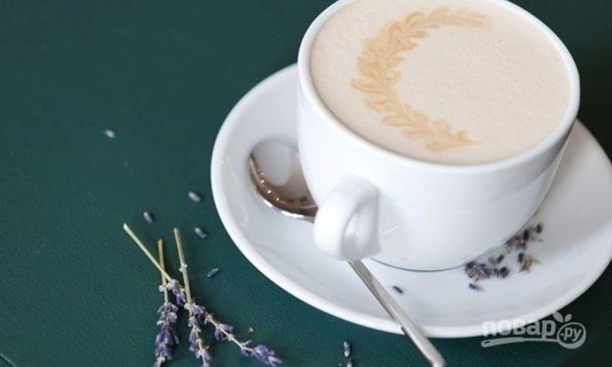 Рецепт раф-кофе с лавандой