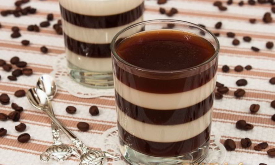 Рецепт желе кофе с молоком