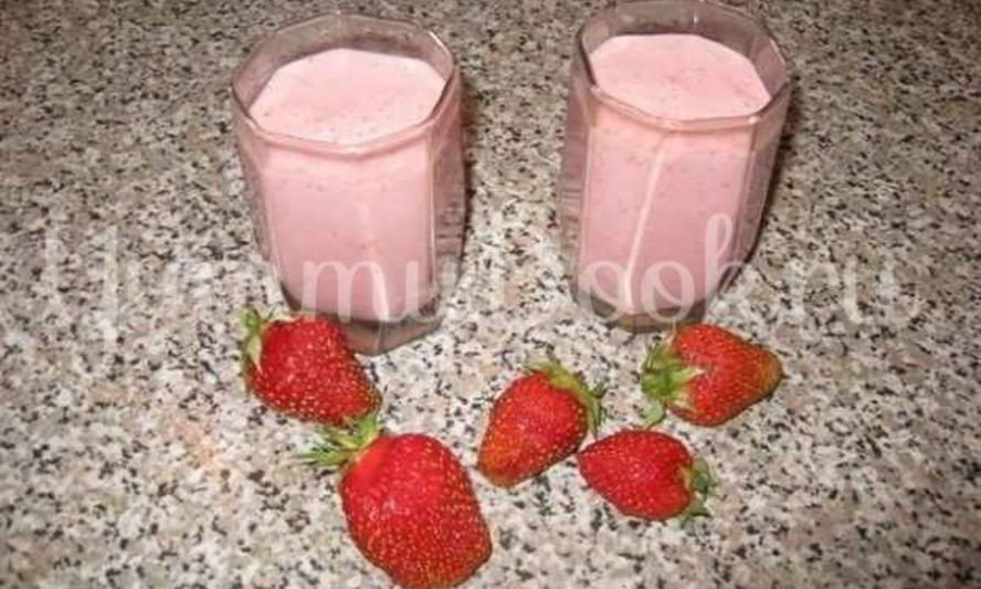 Рецепт коктейль клубничный
