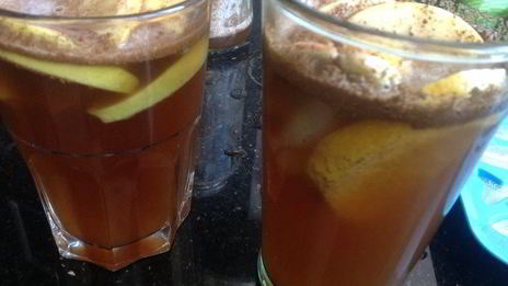 коктейль яблочный с корицей