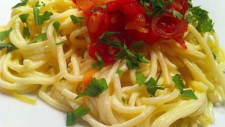 спагетти с водкой