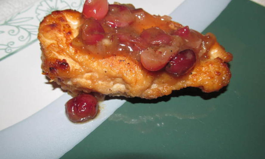 Рецепт куриные грудки с кленовым сиропом и клюквой