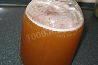 Домашний простой окрошечный квас с изюмом