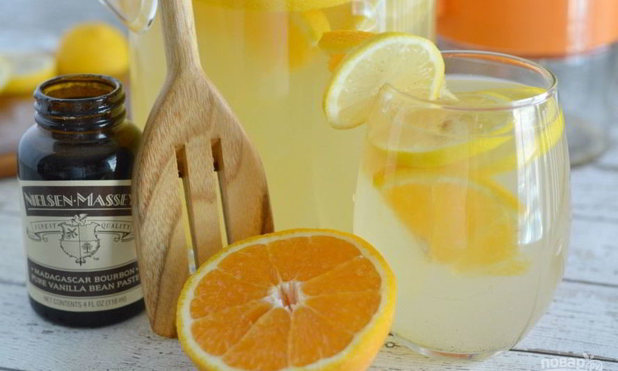 Рецепт домашний лимонад из лимона и апельсина